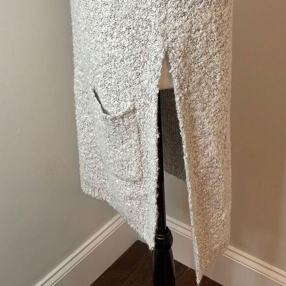 Alya Women's Tunic Sweater Sleeveless Turtleneck High Low Knitted Gray‎ Medium - Picture 4 of 9